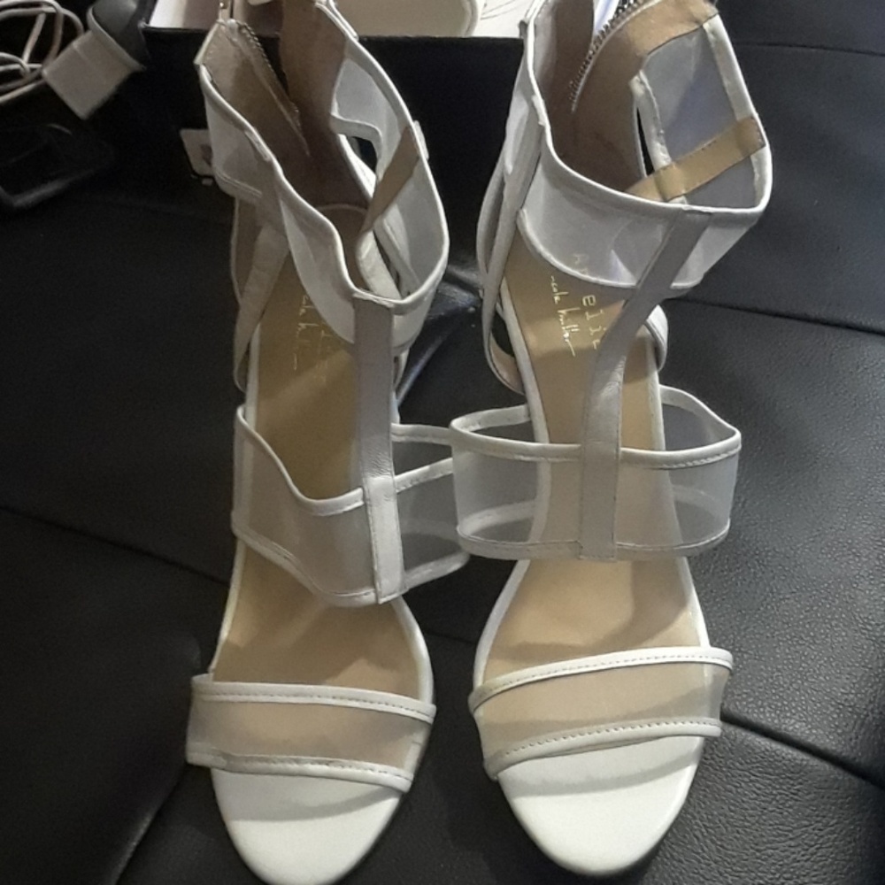 White Wedge Heels